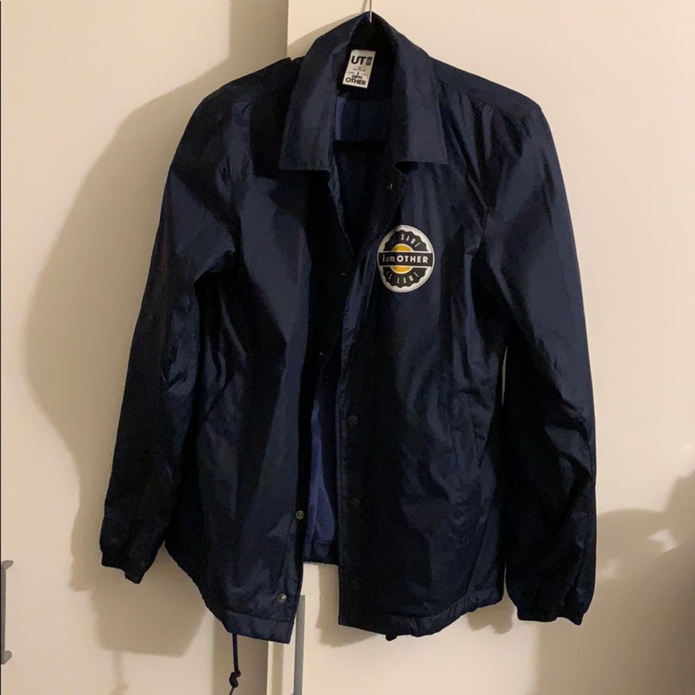 Navy Windbreaker